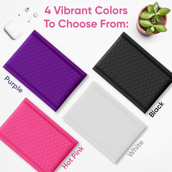 Hot Pink 9.5x14.5 Inch Poly Bubble Mailers #4 | Self Seal Large Padded Envelopes | Air Cushioned Bubble Mailer | Usable Size 9.5x13 Inch | Waterproof Lightweight Mailing Shipping Bags | 100 Pack Bulk