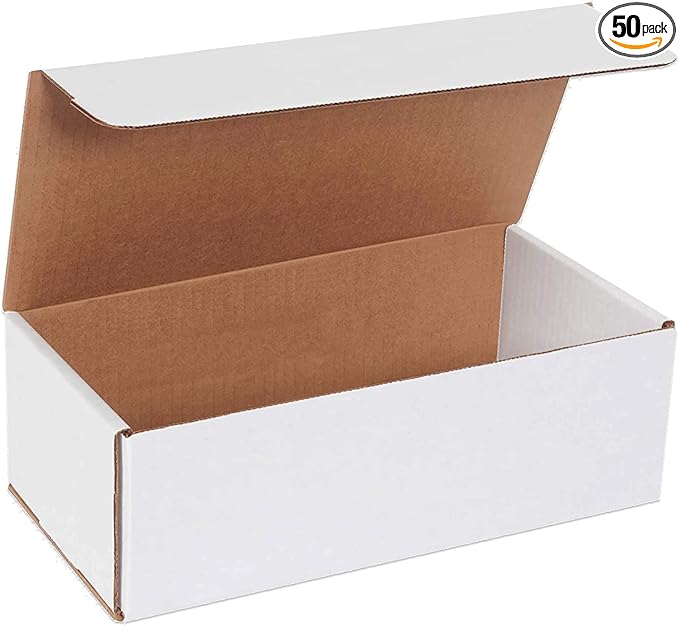 BOX USA Shipping Boxes Small 12"L x 6"W x 4"H, 50-Pack | Corrugated Cardboard Box Mailer for Packing, Moving and Storage 1264