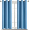 BGment Room Darkening Curtains 54 Inches Long - Grommet Thermal Insulated Drapes Window Treatment Curtains for Bedroom, 2 Panels, 38 x 54 Inch, Sky Blue