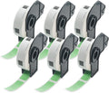 BETCKEY - Multi-Purpose Address Labels Replacement for Brother DK-1204 (0.66 in x 2.1 in), Compatible with Brother QL Label Printers [6 Rolls/2400 Labels, Green]