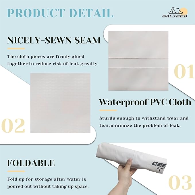 Canopy Water Weight Bag,440 LBS Water Tent Weights Set of 8 Leg Weights for Pop Up Canopy,Canopies,Tent,Gazebo,White