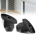100Pack 30 Degree Angle Rubber Cable Railing Grommets for 1/8" 5/32" 3/16" Cables for Wood/Metal Cable Railing Posts, 1/8" Slant line Cable Railing Grommet,Cable Railing kit for Metal Posts