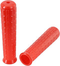 2Pcs Wheelbarrow Rubber Handles Replacement, Anti-slip Handle Grip Covers Weatherproof Handles Non-Slip Round Tubes for Garden Carts(114x20mm Red)