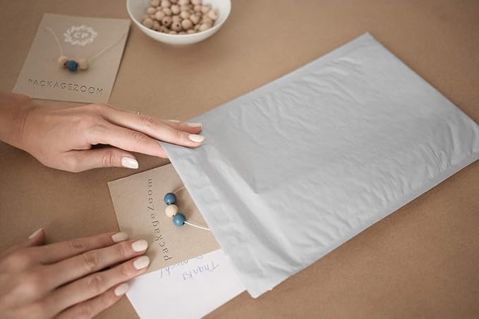 4x8 inches Poly Bubble Mailer Self Seal Bubble Shipping Envelopes 2.5 Mil 500 Pack