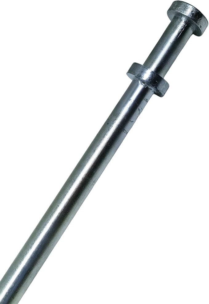 Double Head Tent Stakes - Heavy Duty 1045 Steel Heat-Treated Ground Spikes, Forged Geometric Sharp Tips for Stronger Hold, 0.79”(20mm) Diameter, 4-Pack (24 in)