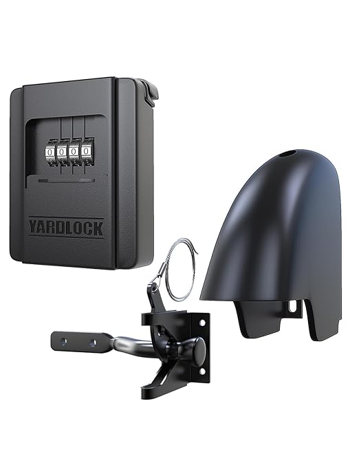 Gate Lock – Secure Keyless Fence Lock and Latch with 2-Way Access – Strong Durable System for Theft Prevention and Home Security, Easy Installation on Wood or Vinyl Gates/Fences (Regular – 1-Pack)