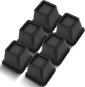 Bed Riser/Furniture Lift Bed/Bed risers/Furniture Lifter/Table risers/Frame Risers Create Under Bed Storage Heavy Duty for Furniture Height Adjustment (Black 6 Pack, 4 Inch)
