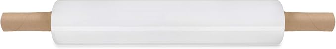 PackageZoom 20 inch x 1000 Feet Stretch Wrap With Handle, Clear Stretch Film, 8 Rolls