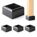 4"x4" (Actual: 3.5"x3.5") Deck Post Base Cover Split, Aluminum Post Base Trim Skirt Decorative Black 4Pack