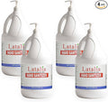 Latalia large Hand Sanitizer Pump 128 fl oz – Pack of 4 with 80% Alcohol Moisturizing Hand Sanitizer Refill Gallon for Home & Office, Unscented Clean Gel, Drying & Non-Sticky for Daily Hand Hygiene