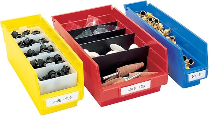 Akro-Mils Plastic Storage Bins and Dividers Bundle (12-Pack) | Organize Your Closet, Kitchen, or Pantry