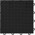 IncStores FlooringInc's Nitro 12"x12" Snap-Together Garage Flooring Tiles, Non-Slip Interlocking Plastic Floor Mat, Garage Organization & Storage, Coin Pattern, Midnight Black, 52 Tiles, 52 Sq/Ft