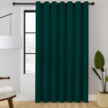 ChrisDowa Room Divider Curtain 96 Inches Long, Wide Blackout Sliding Door Curtain for Bedroom, Room Darkening Privacy Window Curtain for Patio Door (1 Panel Set, Forest Green, 100 x 96 Inch)
