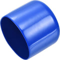 uxcell 4pcs Rubber End Caps 50mm(2") ID Vinyl Round Tube Bolt Cap Cover Screw Thread Protectors Blue, 40mm Height