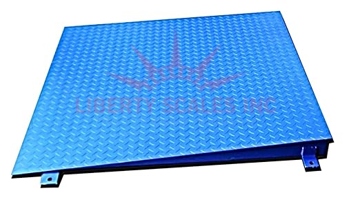 Liberty Industrial 48" x 48” Floor Scale, Accurate Digital Pallet Scales with a Ramp for Warehouse or Shipping Weighing, 10,000 lbs x 1 lb