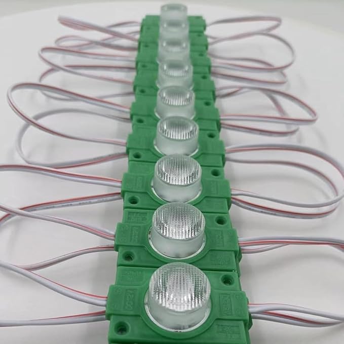 Green 12V LED Module with Lens 2.0W for Light Box with Tape Adhesive Back (20pcs Pack)