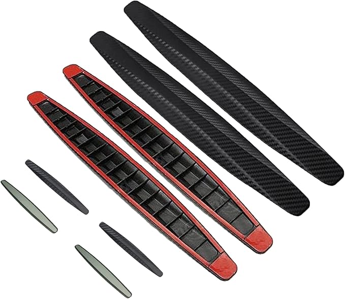 8 Packs Anti-Collision Patch Car Bumper Guard Strip Anti-Scratch Bumper Protector Trim Universal Rear Bumper Protector Car Door Edge Guards Car Side Door Edge Guards Protector (Grey)