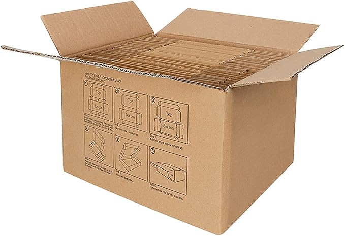 MEBRUDY 6x4x3 Inches Shipping Boxes Pack of 25, Small Corrugated Cardboard Box for Mailing Packing Literature Mailer