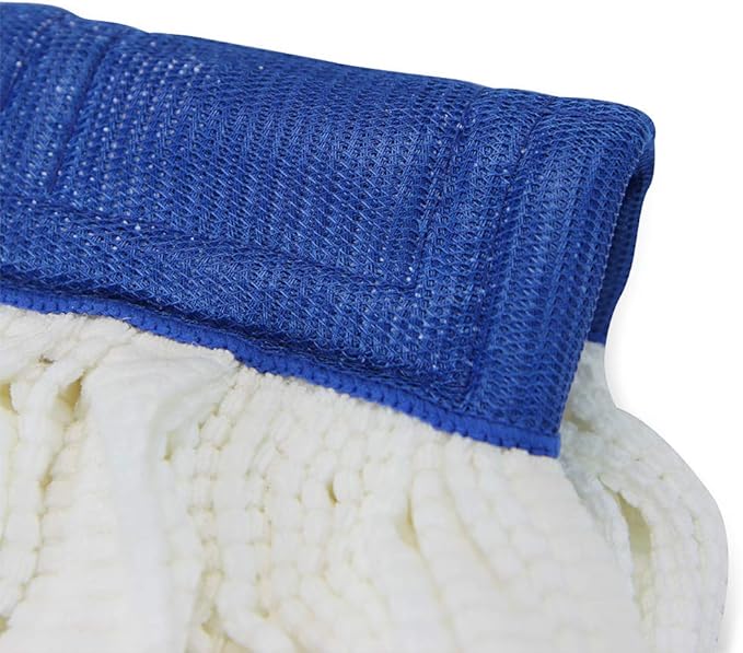 Arkwright Microfiber Tube Mop Head Replacement - Heavy Duty, Lint Free, Super Absorbent & Bleach-Safe, Janitorial Essential for Commercial & Industrial Floor Cleaning, 11 oz, White