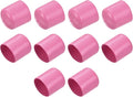 uxcell 10pcs Rubber End Caps 23mm ID Vinyl Round End Cap Cover Screw Thread Protectors Pink