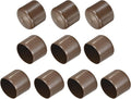 uxcell 10pcs Rubber End Caps 46mm ID Vinyl Round End Cap Cover Screw Thread Protectors Brown