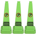 OrangeStar 6-Pack 28" Reserved Parking Cones, Large 4-Sided Message Safety Traffic Cones with Heavy Rubber Base for Indoor Outdoor Use, Parking Lot Control, Driveway Barriers
