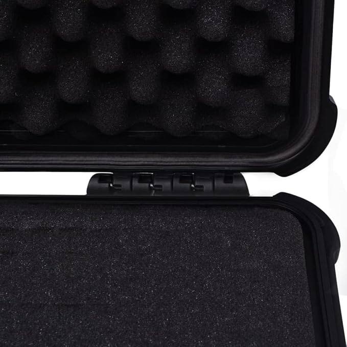 PP Portable Flight Case, Lockable Tool Box for Transportation Travelling, Protective Equipment Case, 13.8"x11.6"x5.9", -287