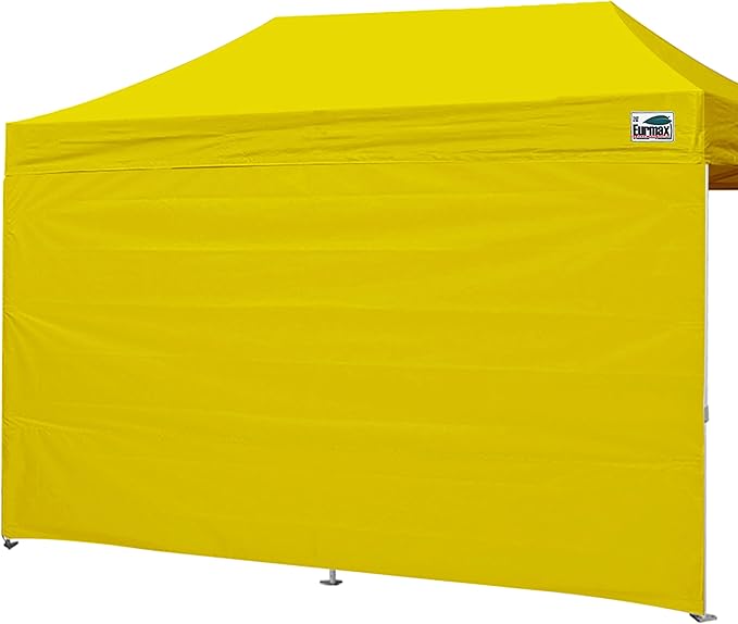 Eurmax USA Instant Canopy SunWall Camping Tent Tarp Shelter 10x20 Canopy Wall Sidewall Tent, 1 Pack Sidewall Only (Yellow)