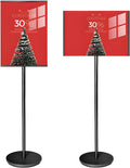 Adjustable Pedestal Floor Standing Sign Holder Stand,Outdoor Indoor Standing Display Poster Holder Stand For Businesses,Advertising,Menu,Guide signs A3(11.7x16.5in)-Black