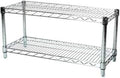 Shelving Inc. 12" d x 30" w Chrome Wire Shelving with 2 Tier Shelves, Weight Capacity 800lbs Per Shelf