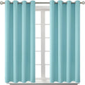 BGment Blackout Curtains - Grommet Thermal Insulated Room Darkening Bedroom and Living Room Curtains, Set of 2 Panels (52 x 45 Inch, Baby Blue)