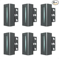 6Pack Home Security Door Reinforcement Lock Childproof, Door Lock for Kid Safety, Door Latch Stopper for Front Door Inside Top of Door, Aluminum Construction Finish