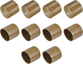 uxcell 10pcs Rubber End Caps 40mm ID Vinyl Round End Cap Cover Screw Thread Protectors Light Brown