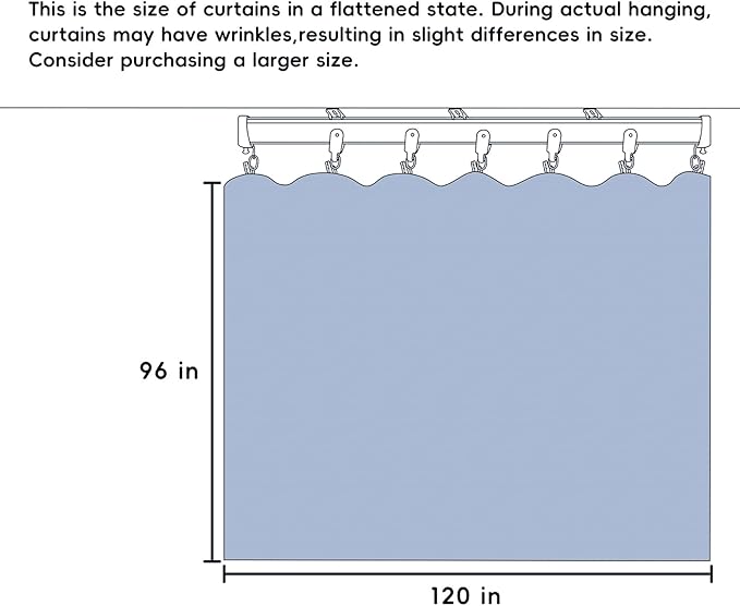 Room Divider Curtains Total Blackout Privacy Curtain Panel Room Thermal Insulated Noise Reduction Curtains for Bedroom Window Living Room Ceiling Track Curtain W 10 ft × H 8 ft Grey