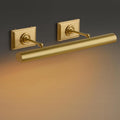 Picture Light, 24in Hardwired Picture Lights for Wall, Dimmable Wall Sconces Poster Light, Brass 4 Lighting for Paintings Frames Art Display Gallery Bedroom Living Room No Bulbs