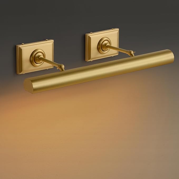 Picture Light, 30 in Hardwired Picture Lights for Wall, Dimmable Wall Sconces Poster Light, Brass 4 Lighting for Paintings Frames Art Display Gallery Bedroom Living Room No Bulbs