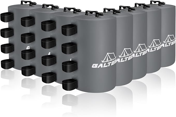 Canopy Water Weight Bag,440LBS Water Tent Weights Set of 8 Leg Weights for Pop Up Canopy,Canopies,Tent,Gazebo,Gray