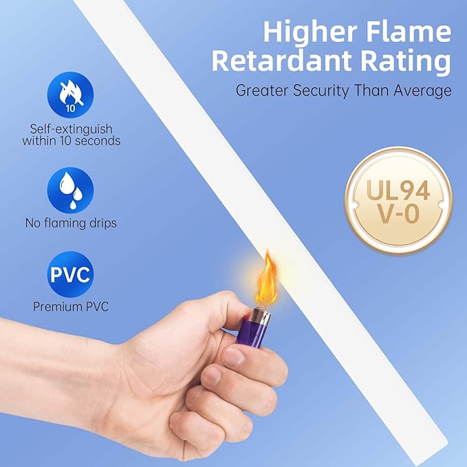 Delamu Cord Hider Cover, 142in TV Cable Concealer Kit for Wall Mounted TV with Management 2-3 Wires, Paintable Cable Cover for Floor, Easy Install, W 0.94 H 0.47in, White