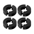 (4-Pack) Shaft Collar 1" Bore, 1045 Steel Double Split Clamp-On Shaft Collars Style, 1-3/4" OD, 1/2" Thickness, with M4 Set Screws