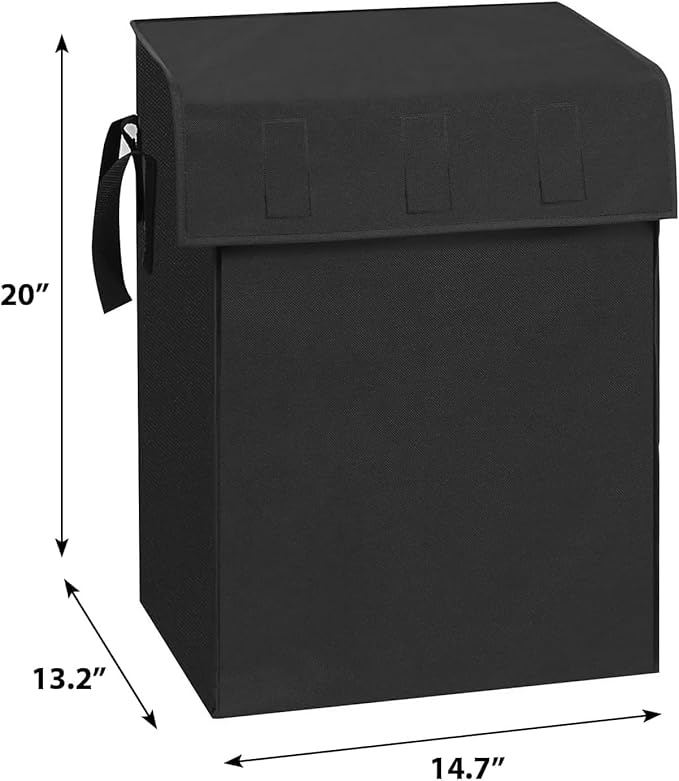 Grocery Shopping Cart with Waterproof Liner Stair Climber Utility Cart Easily Collapsible Cart with Tri-Wheels, 66lb Extended Foam Cover, Trolley for Stair, Laundry, Travel (Black-)