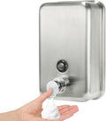 Stainless Steel Foam Hand Soap Dispenser, 1100ml / 37oz Wall Mount Foaming Soap Dispenser with Improved Premium Non-Leak Pump and Corrosion-Proof Liner for Commercial and Residential Use