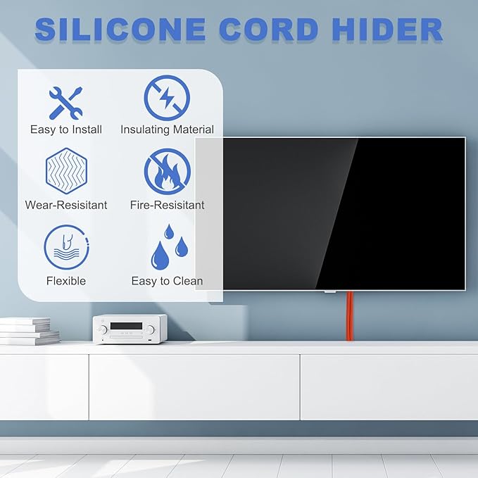 MECCANIXITY 10ft Cable Management Sleeve, 1.2 Inch ID Flexible Cord Wires Hider Cover Insulation Snap-fit Protector for Substation, High-Voltage Electrical Networks, Black
