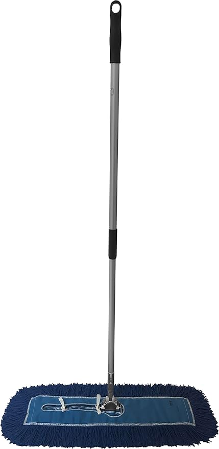 Heavy-Duty Industrial Closed-Loop Dust Mops - 6 Pack (Blue) - 24 Inch