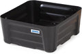 Denios Spill Containment Tray- 5.2 Gallon Spill Tray Capacity -Without Grate- 15.8""X15.8""X7.1 in (Extra Small), Black