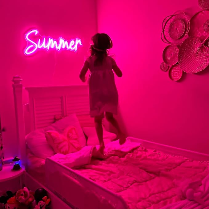 2026 Xmas Gift Custom Neon Sign, Personalized LED Light up Name Logo Neon Signs Customizable for Kids Boys Girls Room Bedroom Wall Decor, Wedding Birthday Party, Bar Shop Office (14-60 inch Large)