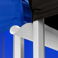 Vispronet Canopy Gutter – 13.0ft Tent Rain Gutter for 13x13 Pop Up Tents & Canopies, 0.6lb Rain Gutter Canopy Connection, Outdoor Canopy Accessories, White Vinyl Material, Loop Fastener Included