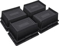 Bed Risers 3 Inch Heavy Duty,Oversized Couch Risers, Extra Wide Furniture Risers for Sofa Table Desk Headboard Chair Lifting,Rectangle Risering Blocks Support 6000 lbs(8 Pack Black)