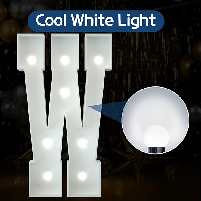 Marquee Letters 3 Feet Tall Large Light Up Letters Decorations Wedding Engagement Proposal White Party Decorations Marry Me Sign Big Cardboard Backdrop W