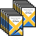 OWLKELA 12 Pack 8.5x11 Inch Magnetic Sign Holder‌, ‌Adhesive Frame‌ with Strong Magnet, ‌Magnetic ‌Document Sleeve‌ ‌for Office, School, Restaurant, Store