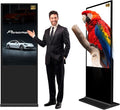 55 Inch Digital Signage Display, 4k Floor Standing LCD Touch Interactive Display Screen,with WiFi USB/App Software Input Digital Totem Auto Ad Player Android 14